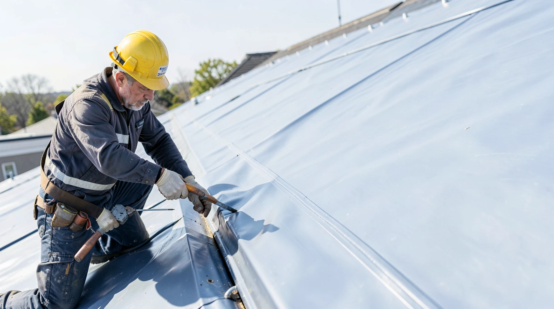 Solutions for Inadequate Drainage Sloped Roofs (TPO) | Rock Line Roofing - Roof Replacement