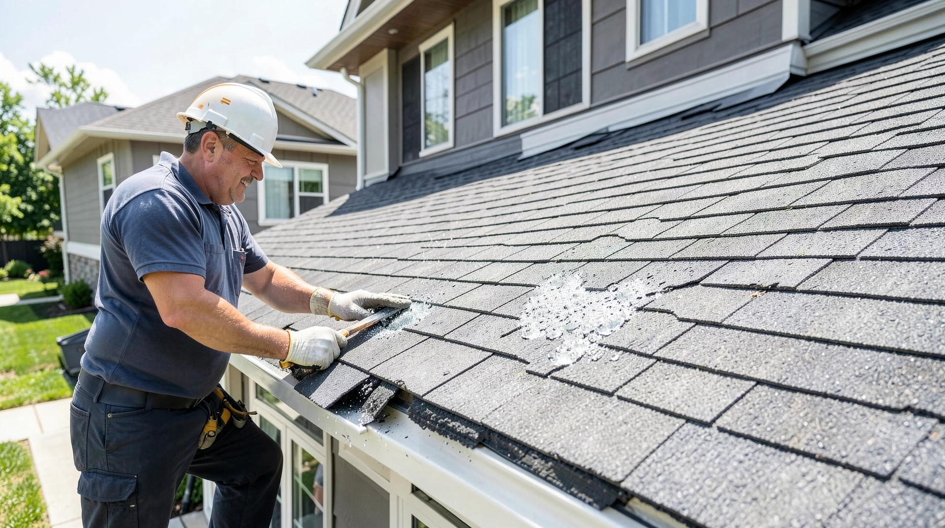 Solutions for Hail Damage Visible Through Class 4 Rating in Preston Hollow TX, Roof Replacement
